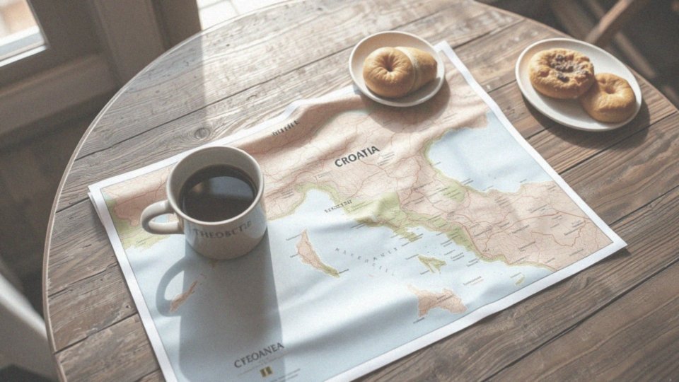 Jakie informacje zawiera mapa Chorwacji?