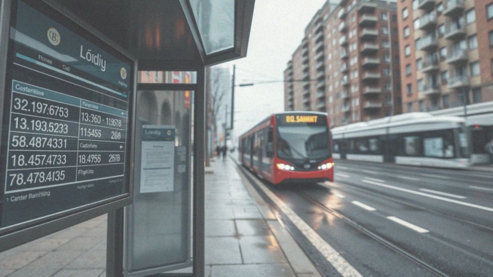 Jakie dane publiczne dotyczą komunikacji miejskiej w Łodzi?