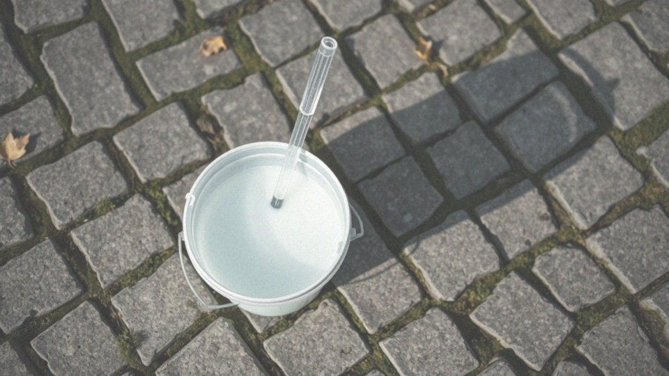 Jak przygotować mieszankę z sody do czyszczenia kostki brukowej?
