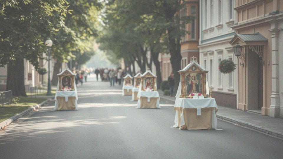 Jak cztery ołtarze przypominają o czterech stronach świata?